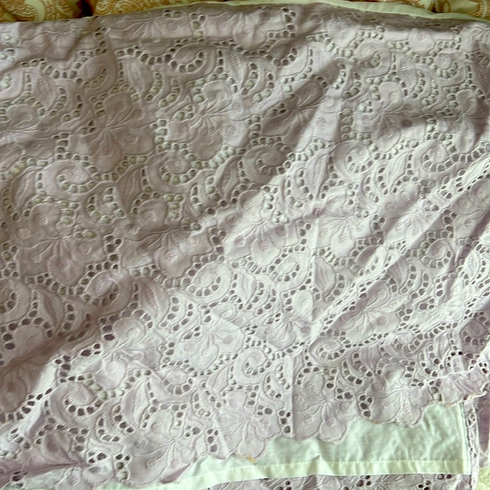 Pottery Barn Kids crib skirt